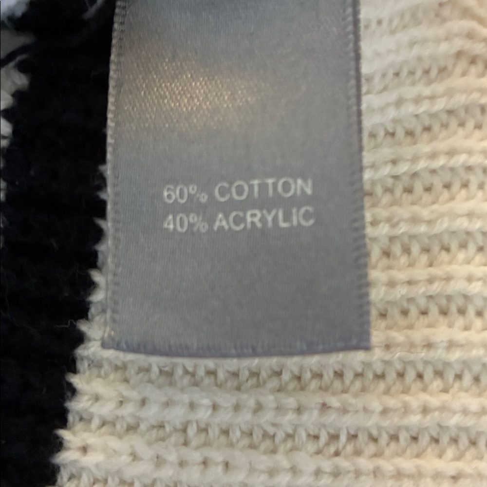 Marbled Cream Ribbed Knit Sweater - Picture 9 of 15